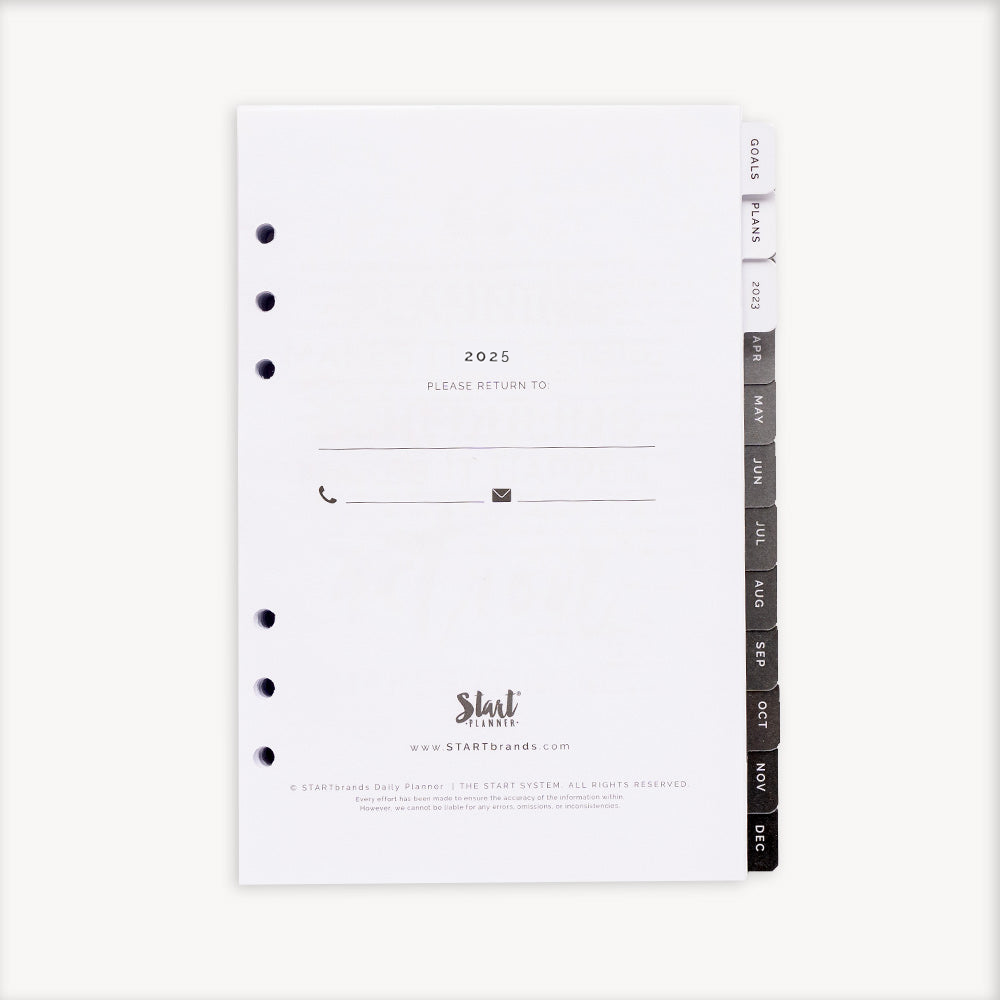 2025 A5 Daily Inserts STARTbrands