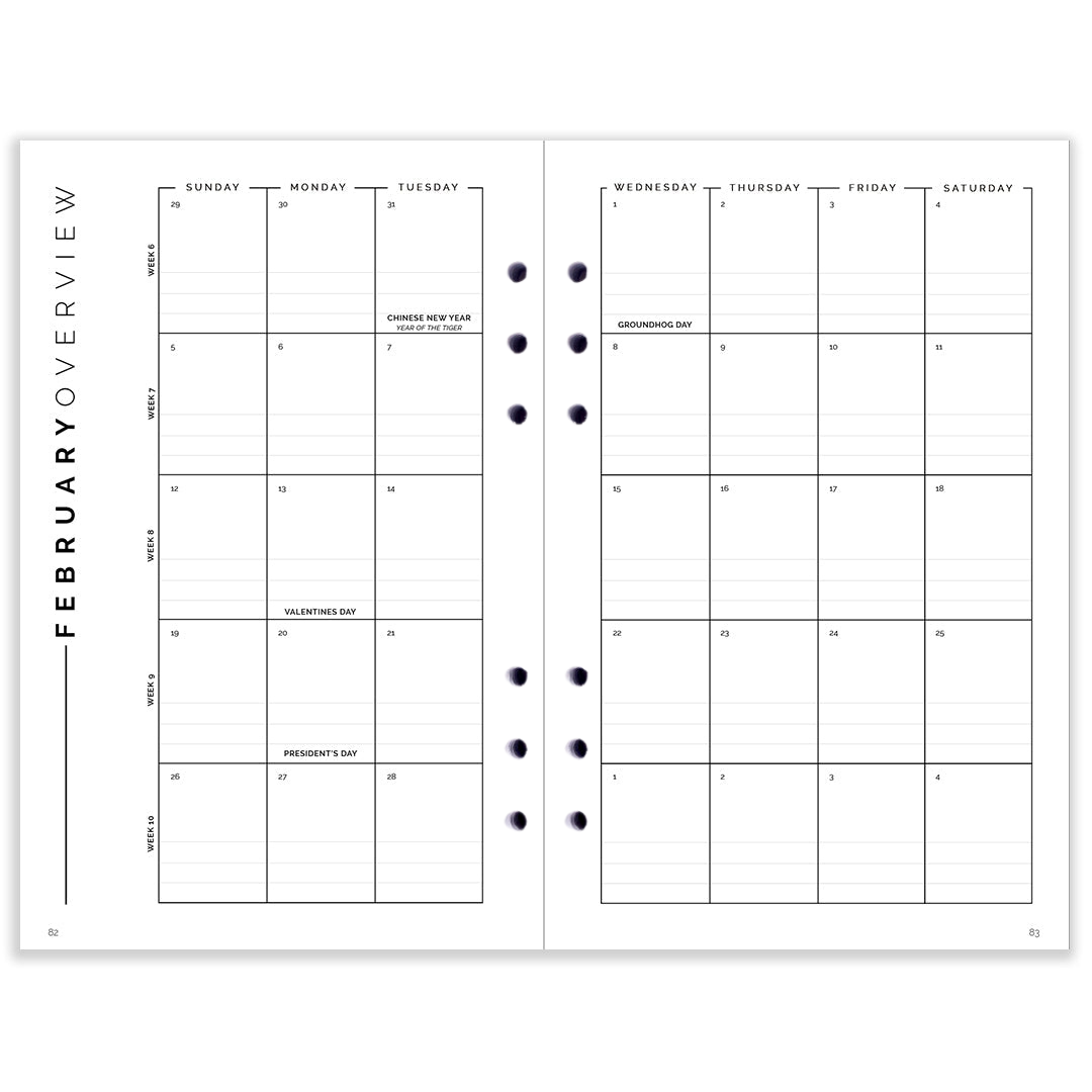 2025 A5 Daily Inserts