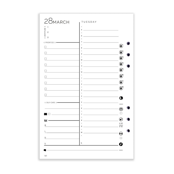 2025 A5 Daily Inserts