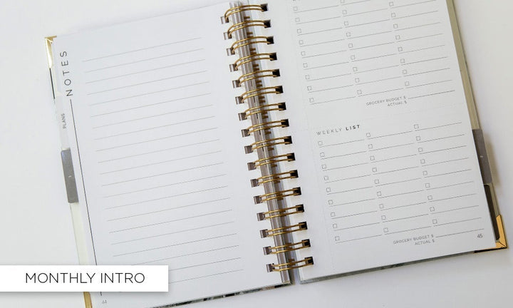 The STARTplanner Quarterly Undated Leaf Brush Strokes - Pack of 4