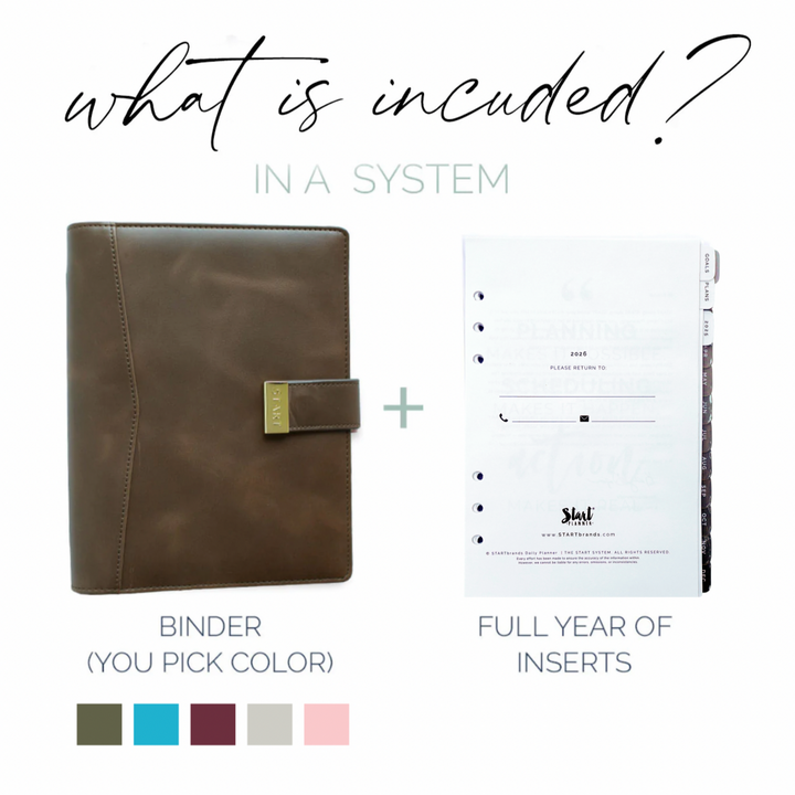 2026 STARTplanner® A5 Daily Binder System ( Binder + Pages)
