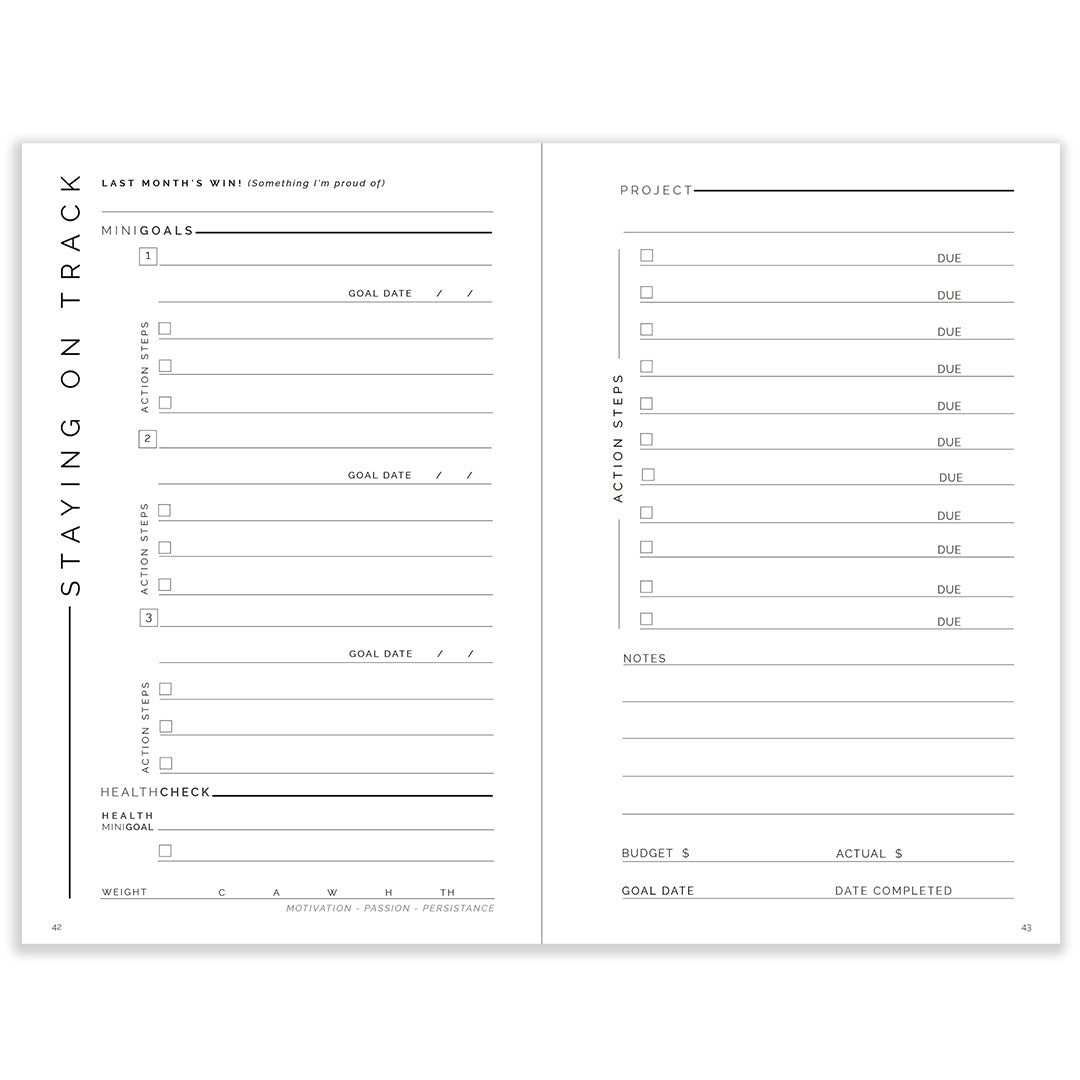 2024 daily printable inserts for A5 planners