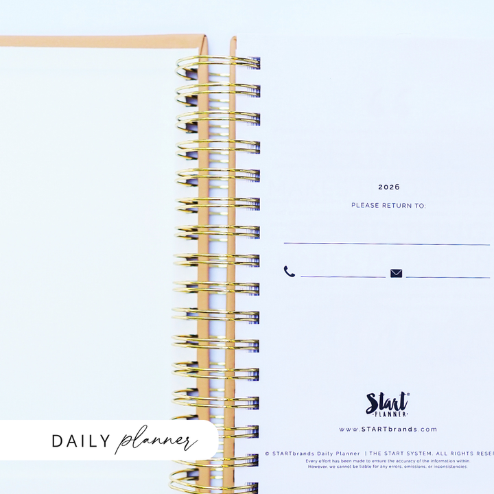 2026 STARTplanner® | Annual Daily Dated | Spiral Bound