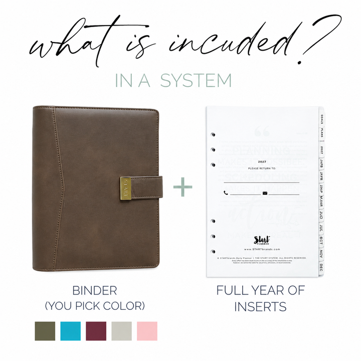 2027 STARTplanner® A5 Daily Binder System ( Binder + Pages)