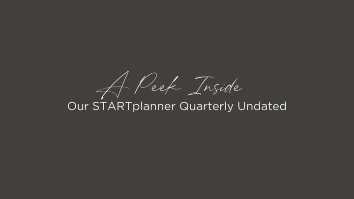 The STARTplanner Quarterly Undated Leaf Brush Strokes - Pack of 4