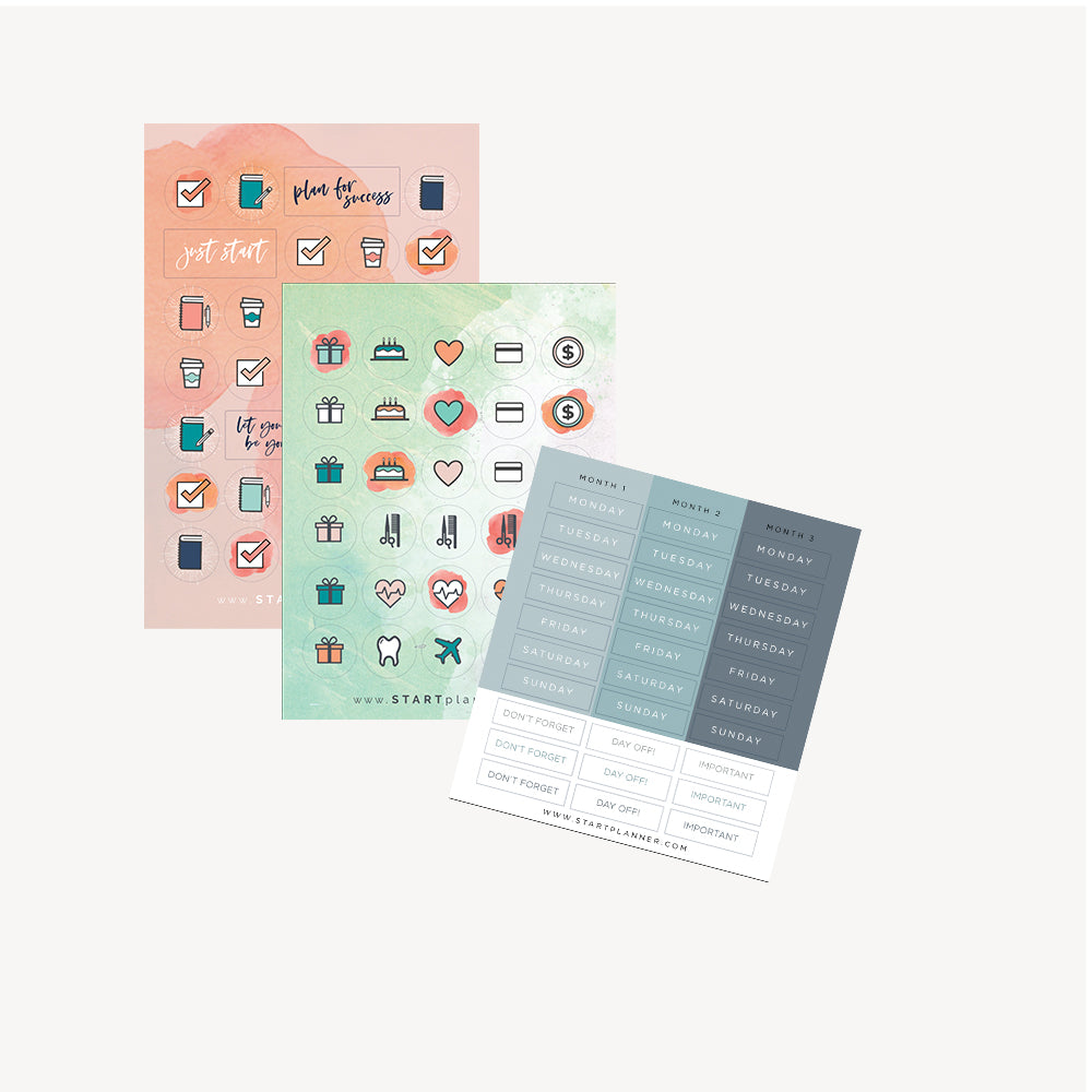 Start Set Sticker The STARTplanner Stickers – STARTbrands