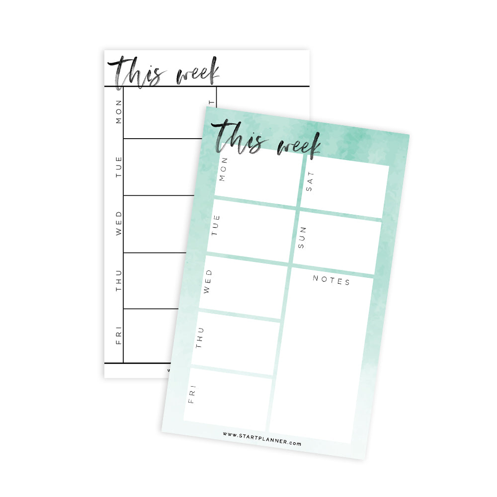 Weekly Dashboard Notepad – STARTbrands